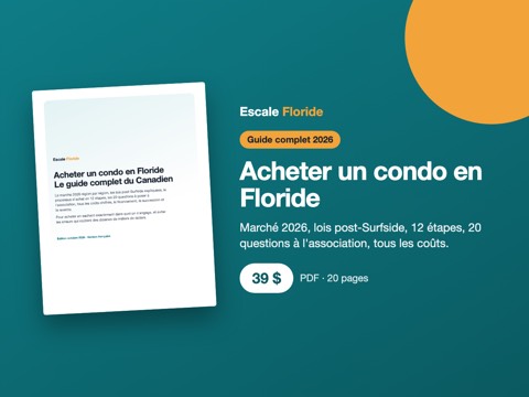 Couverture du guide Acheter un condo en Floride