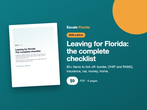 Cover of the Leaving for Florida checklist